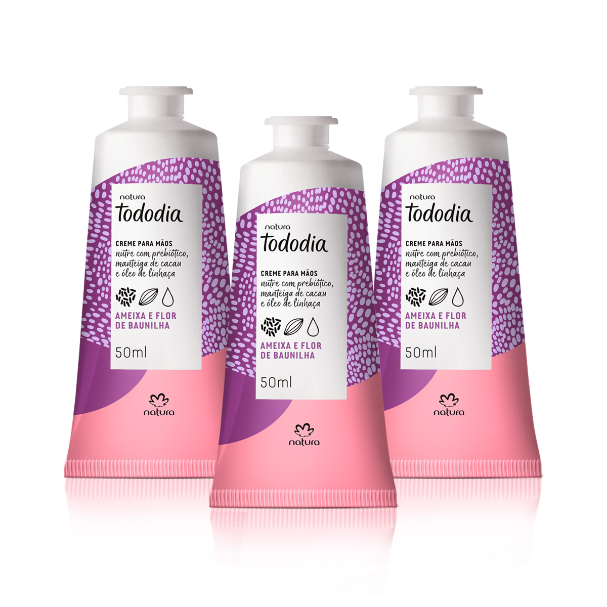 Kit Creme para as Mãos Tododia Ameixa e Flor de Baunilha