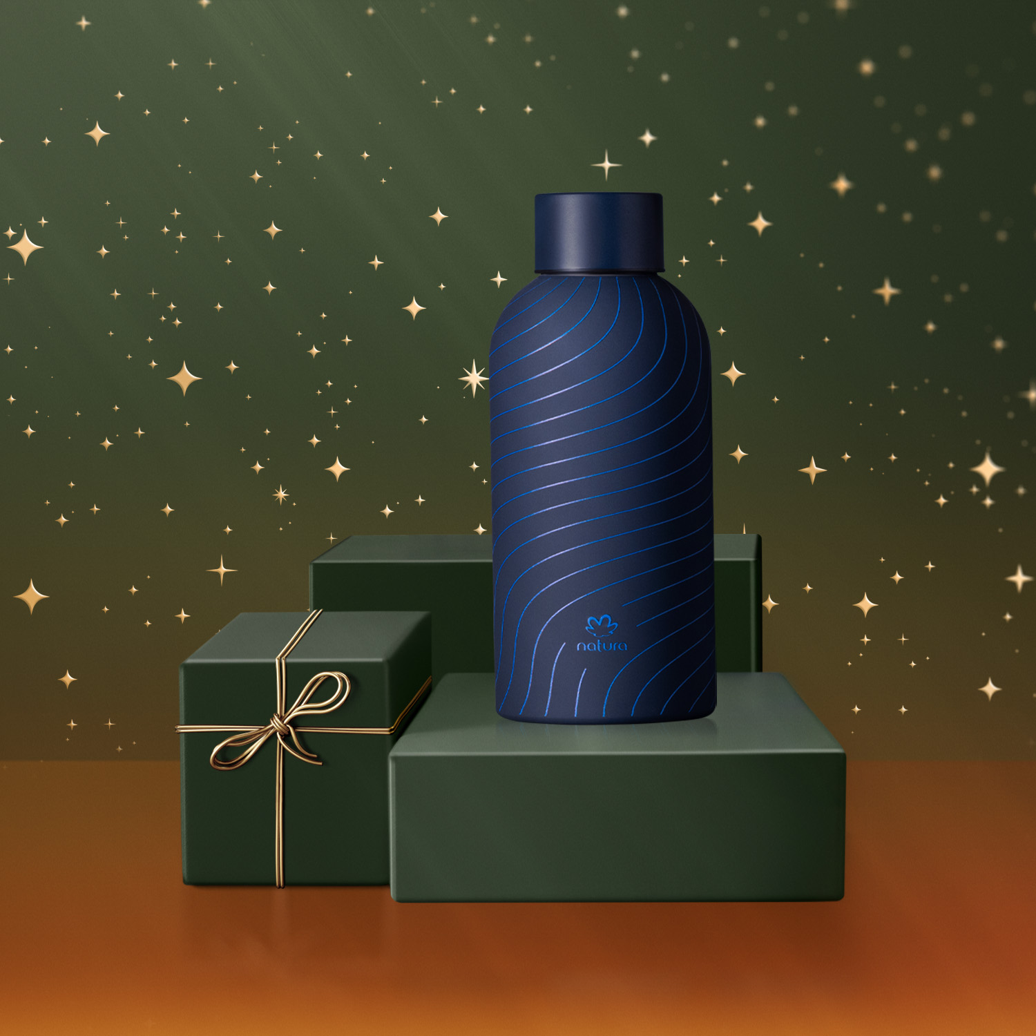 Presente Natura Garrafa em Inox