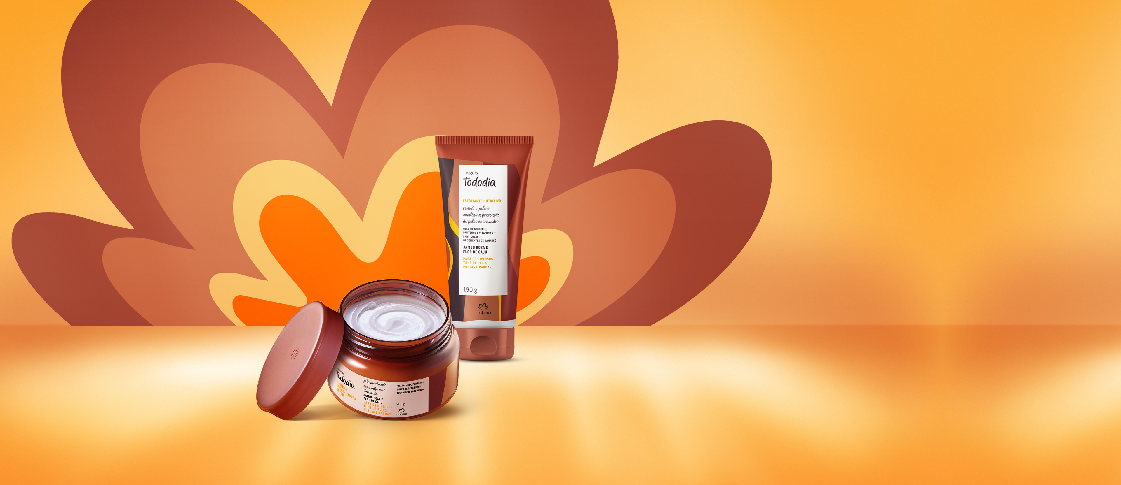 Kit Tododia Jambo Rosa e Flor de Caju com Esfoliante e Manteiga Corporal (2 produtos)