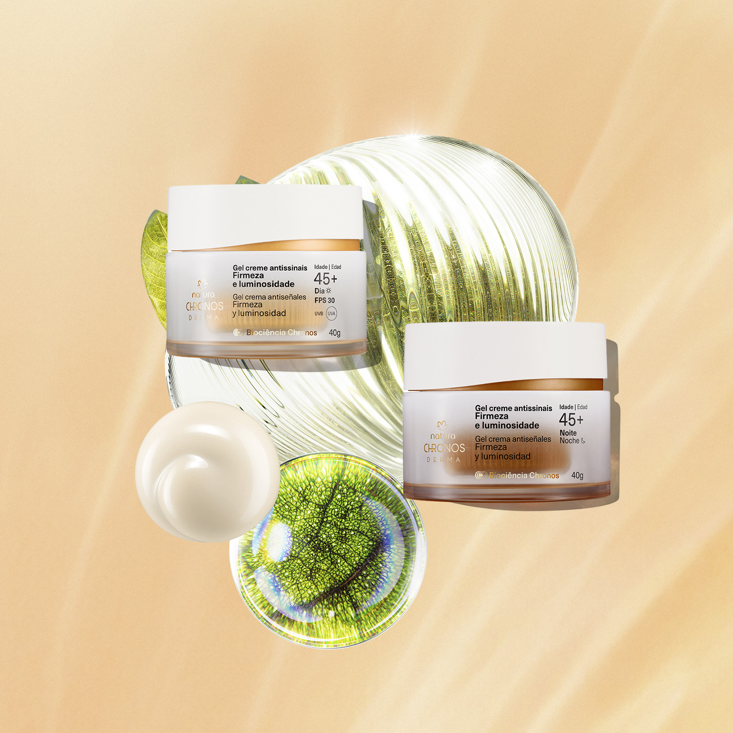 Kit Dupla Antissinais 45+ Chronos Derma (2 produtos)