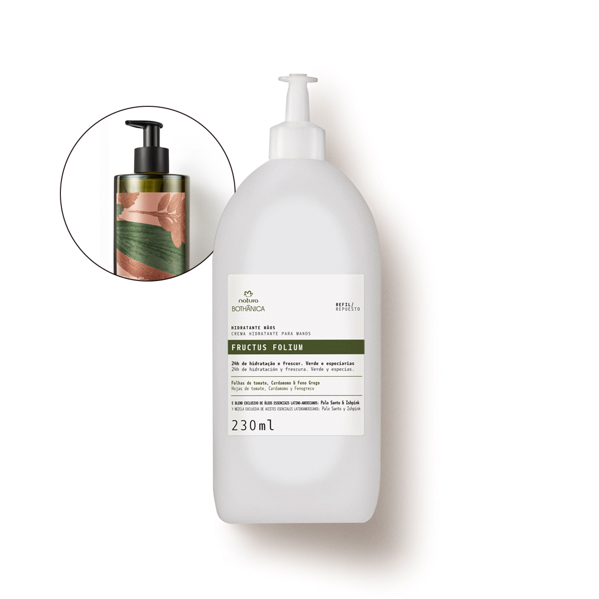 Refil Hidratante Mãos Bothânica Fructus Folium 230 ml