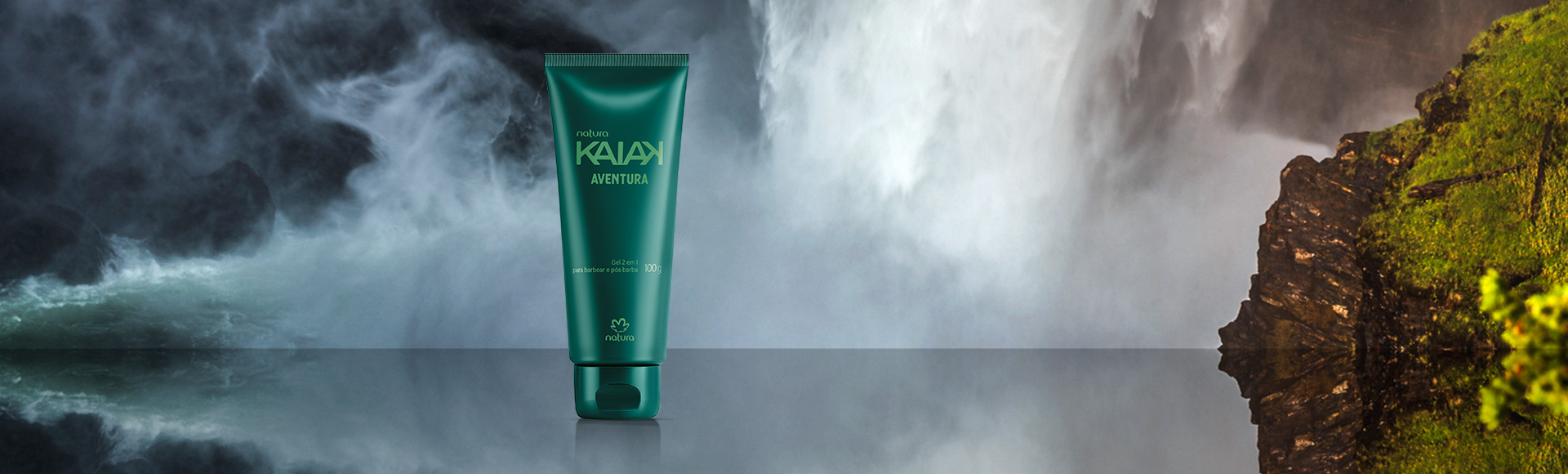 Gel 2 em 1 para barbear e pós barba Kaiak Aventura