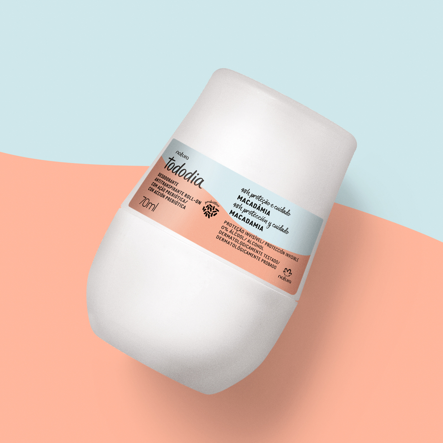 Desodorante Antitranspirante Roll-on Tododia Macadâmia