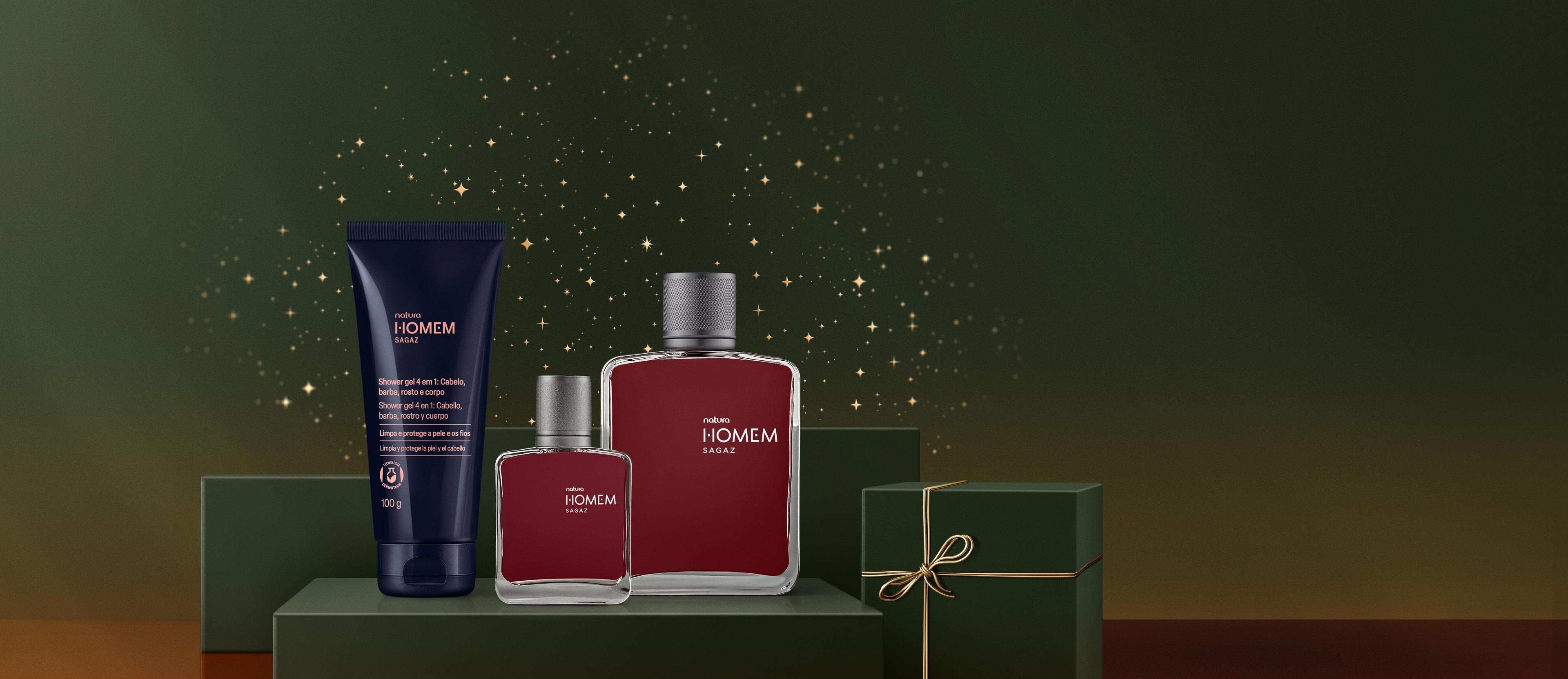 Presente Natura Homem Sagaz (3 produtos)