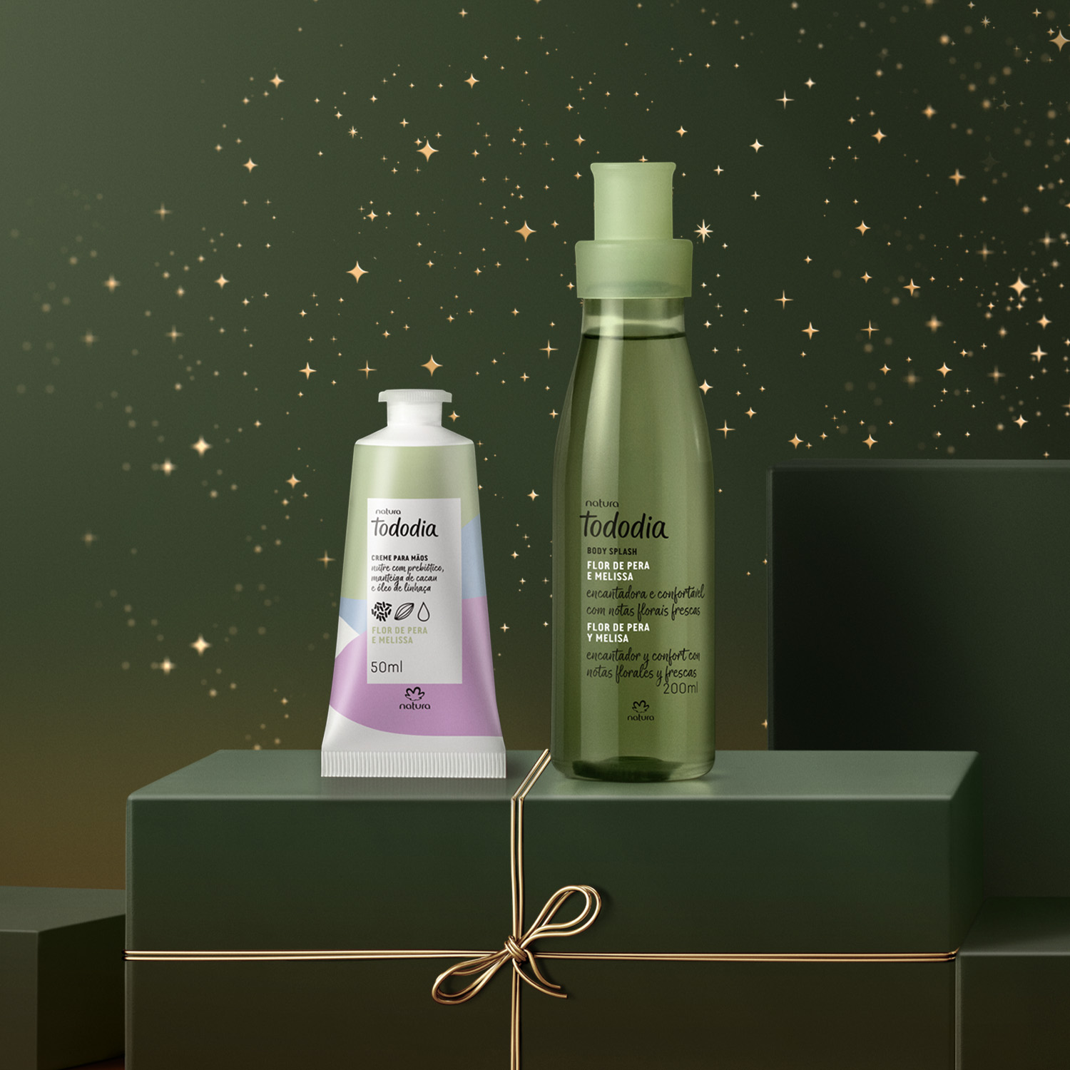 Presente Natura Tododia Flor de Pera e Melissa com Creme de Mãos (2 produtos)