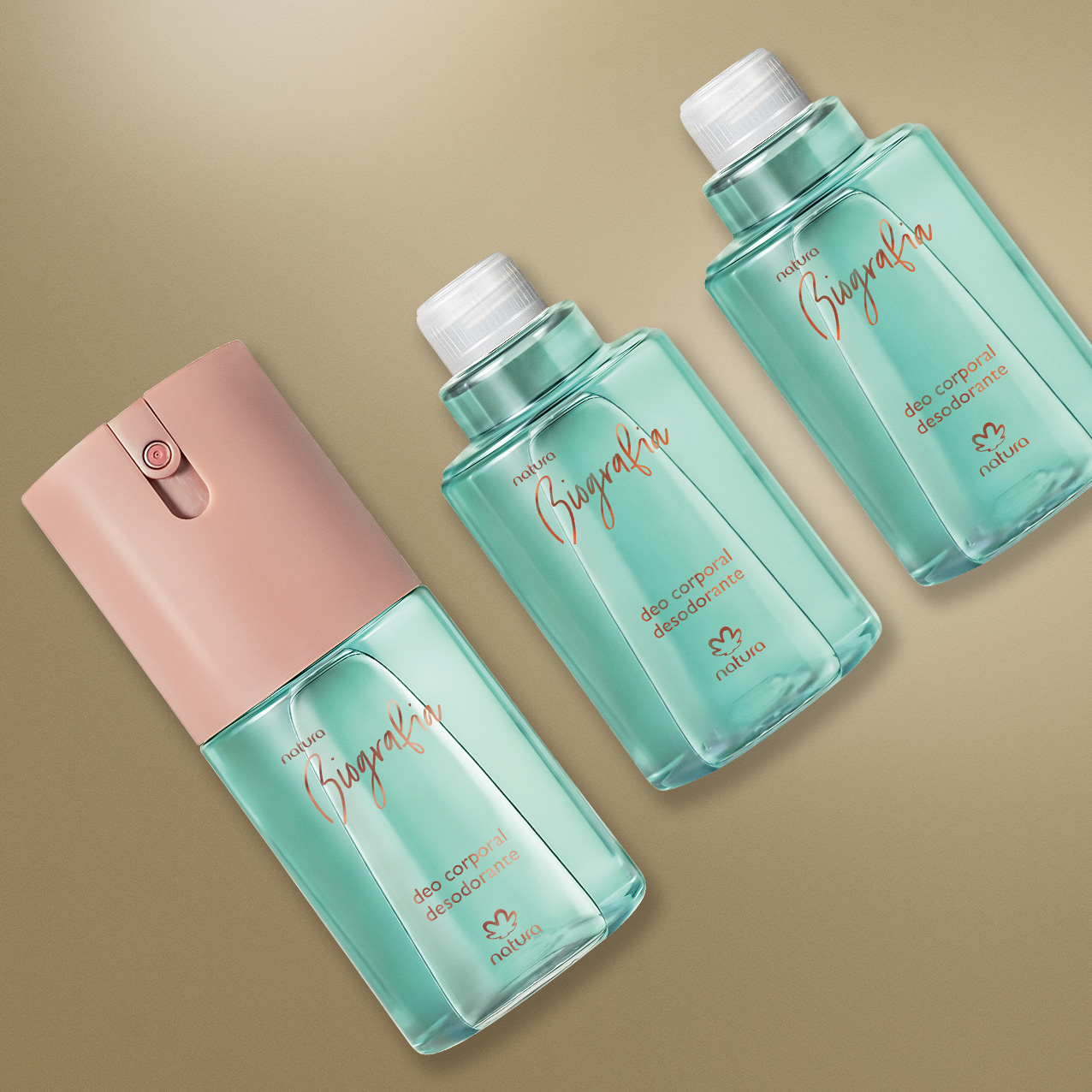 Kit Desodorante Spray Corporal Biografia Feminino (3 produtos)