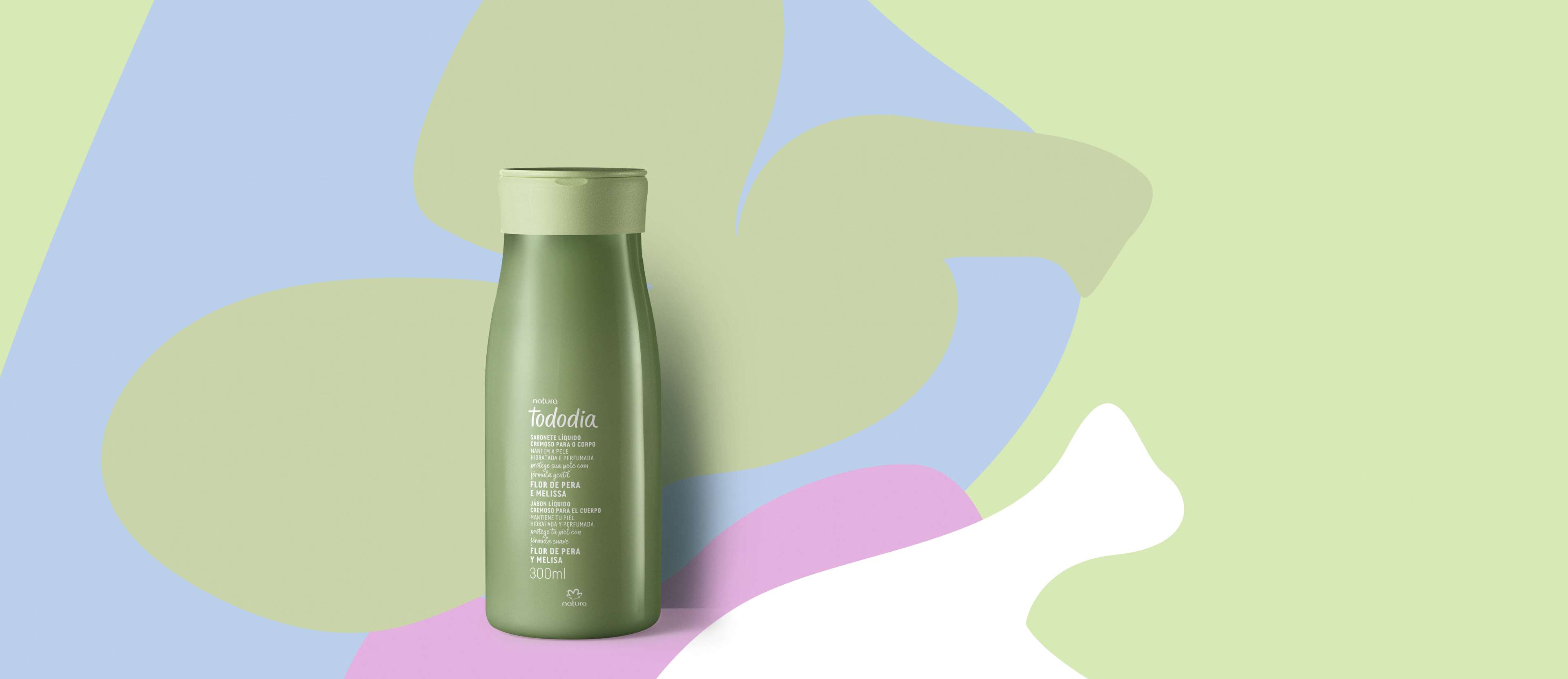 Sabonete Líquido Cremoso para o Corpo Tododia Flor de Pera e Melissa