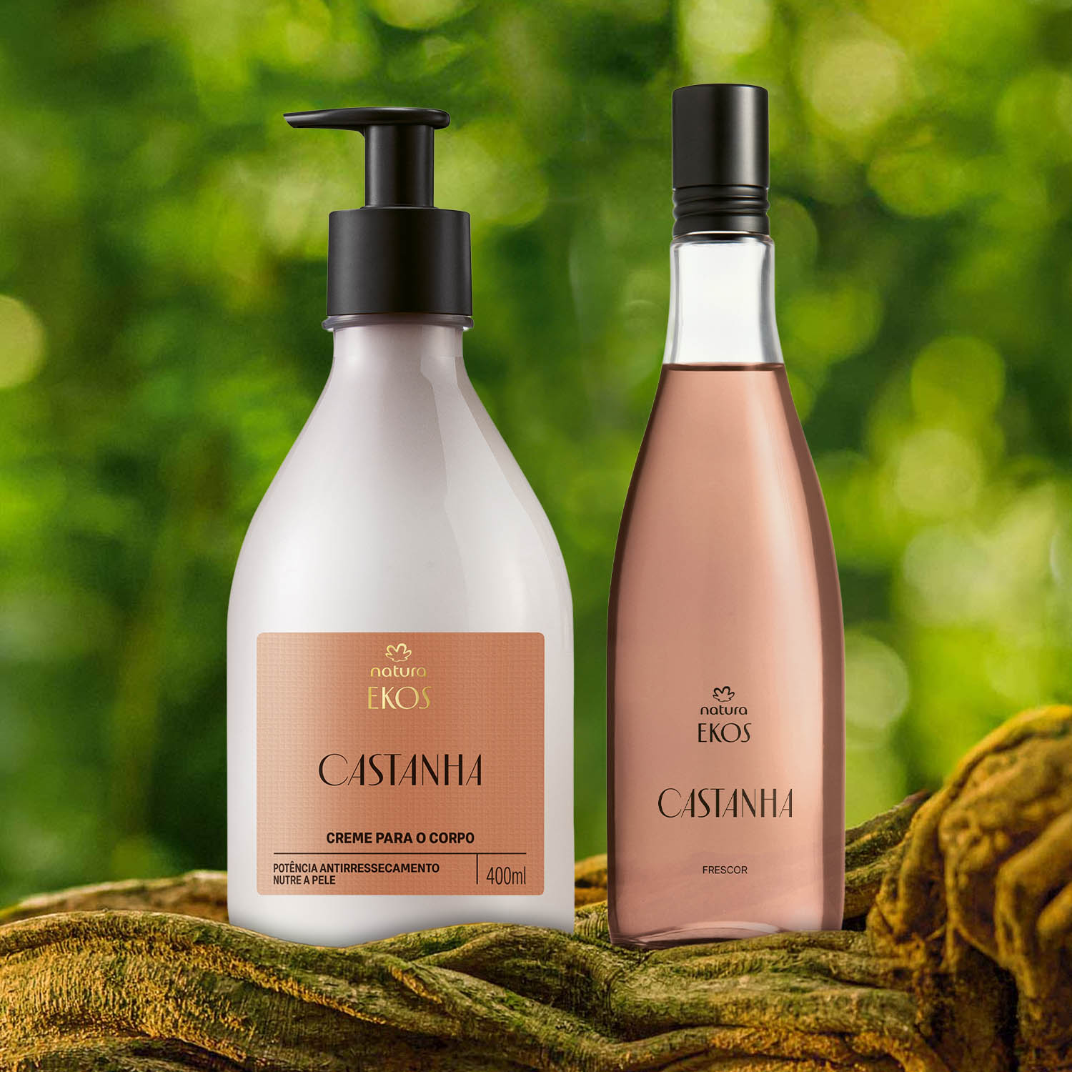 Kit Ekos Castanha Creme para o Corpo e Frescor