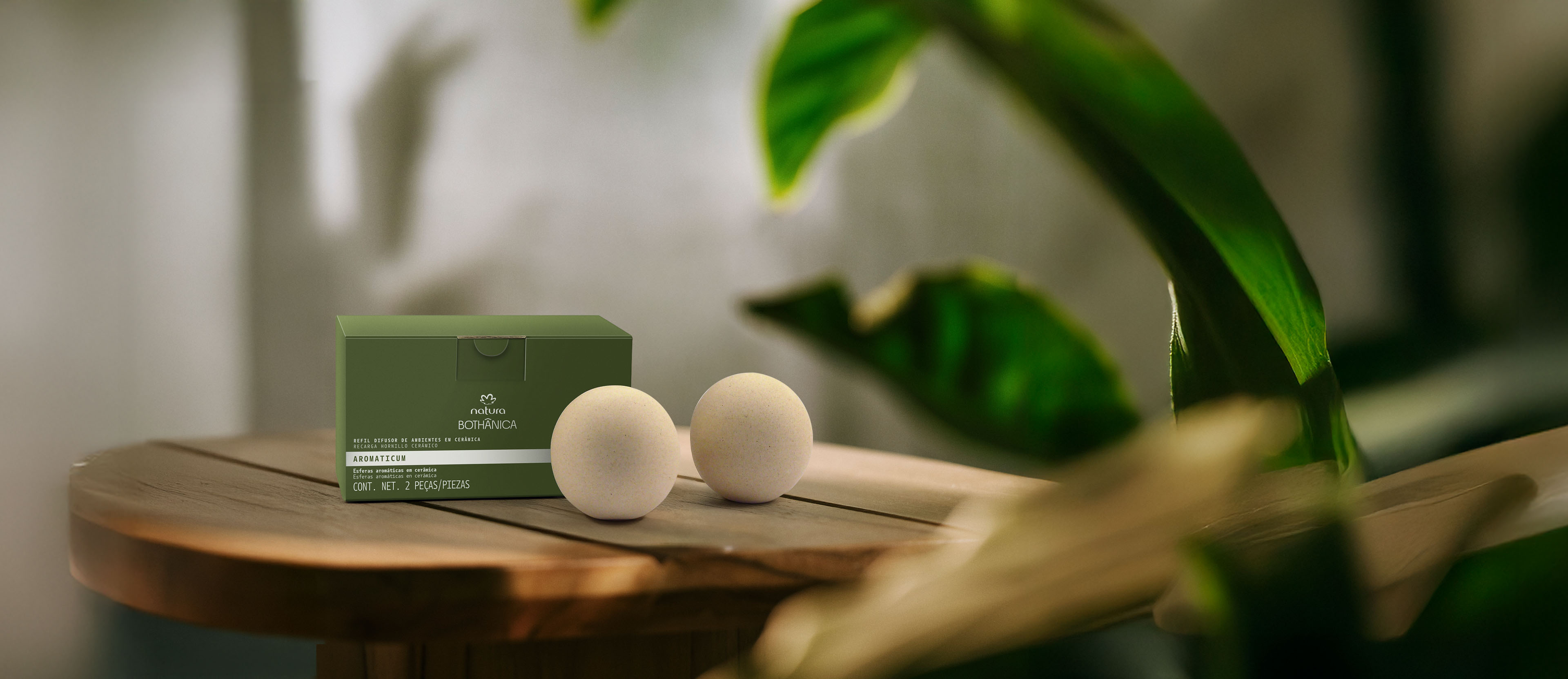 Refil Difusor de Ambientes em Cerâmica Bothânica 2 esferas