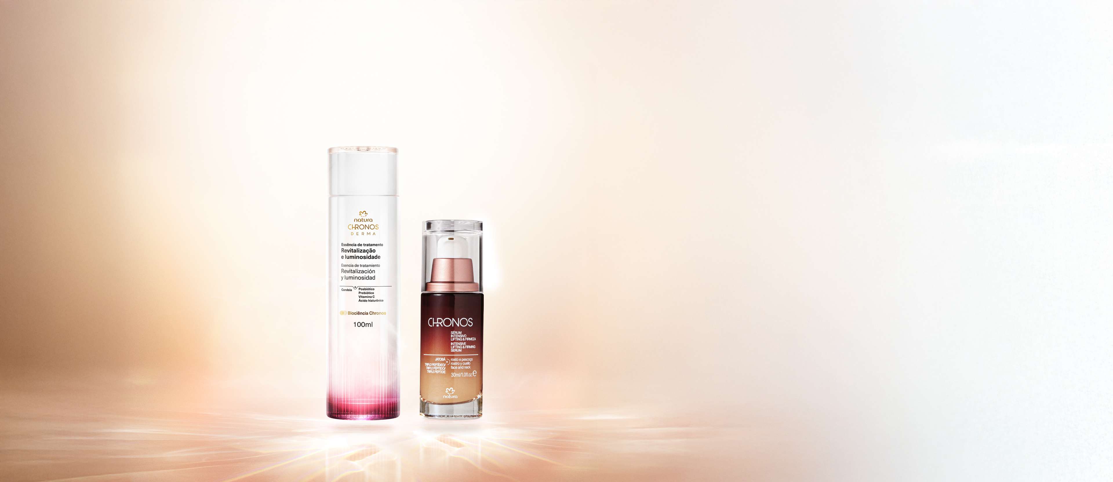 Kit Essência e Sérum Intensivo Lifting e Firmeza Chronos (2 produtos)