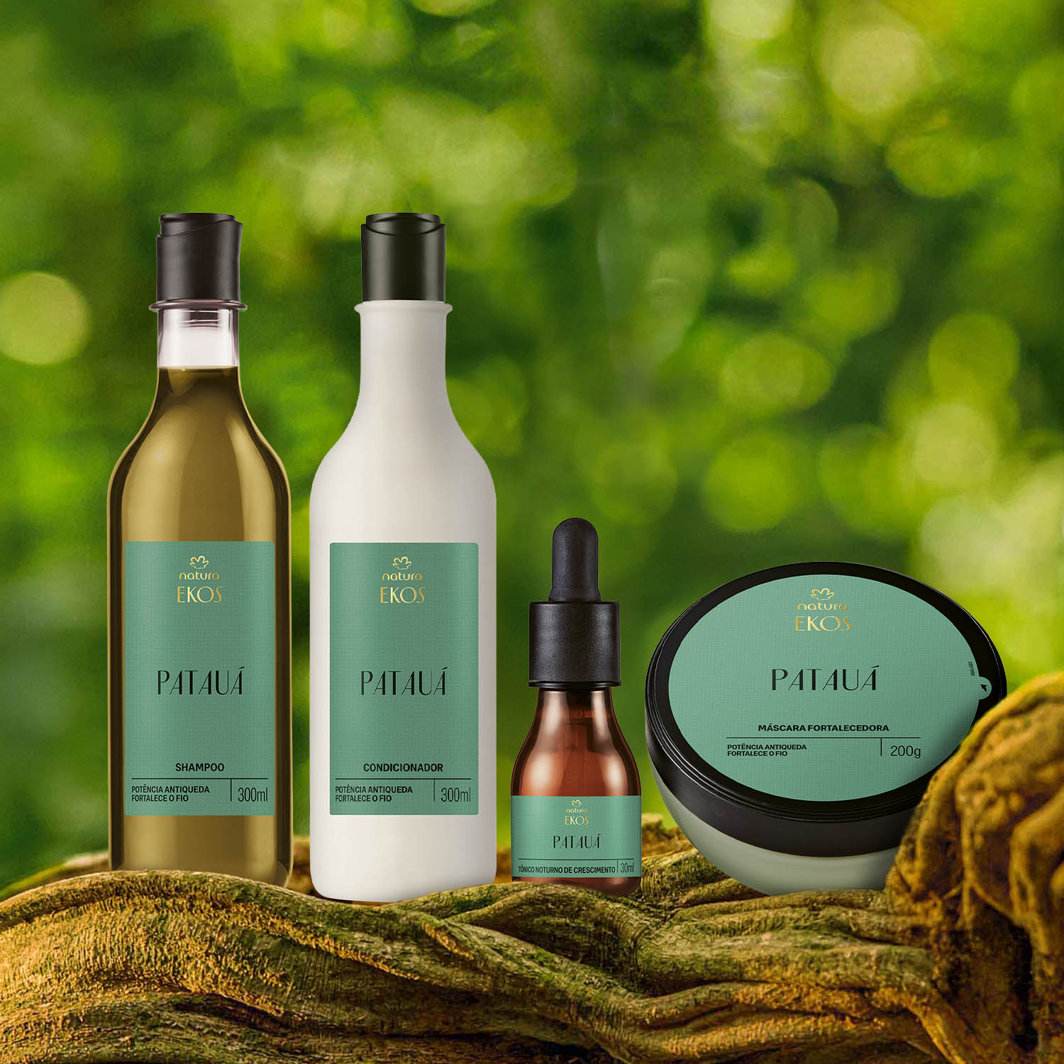 Kit Ekos Patauá Shampoo, Condicionador, Máscara e Tônico