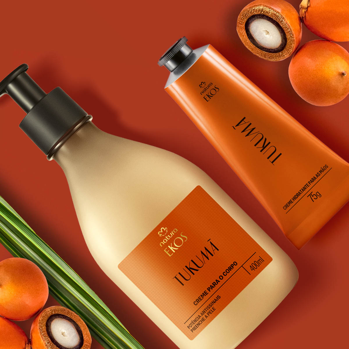 Kit Ekos Tukumã Creme para o Corpo e Mãos