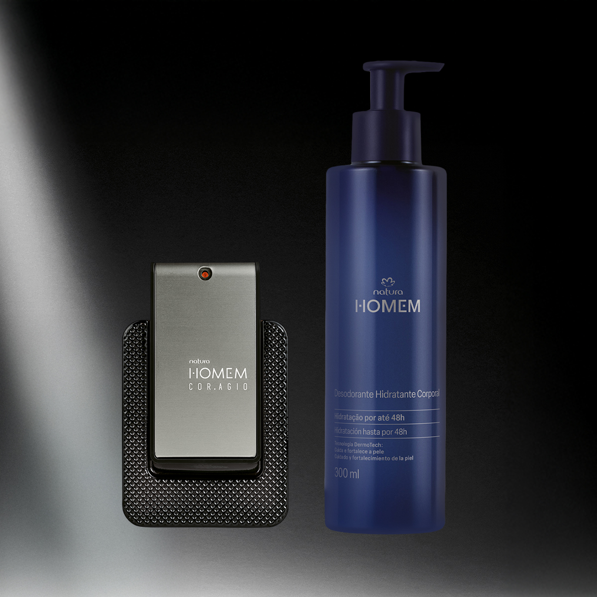 Kit Natura Homem Cor.agio com Hidratante (2 produtos)