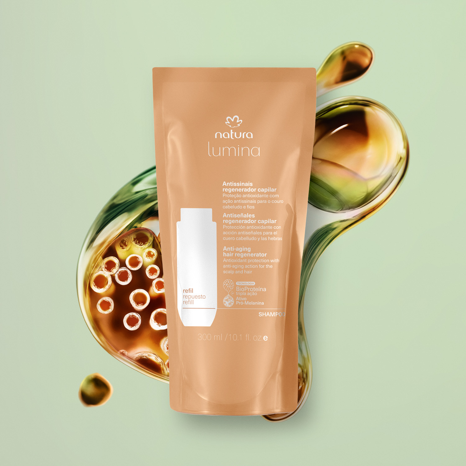 Refil Shampoo de Tratamento Antissinais Regenerador Capilar Lumina