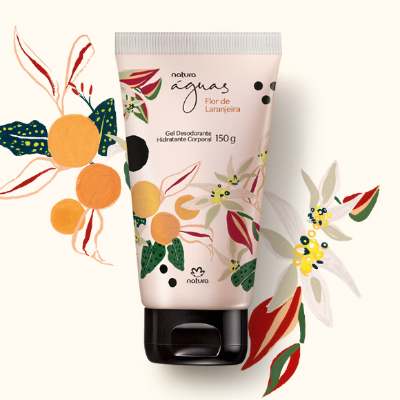 Gel Desodorante Hidratante Corporal Águas Flor de Laranjeira