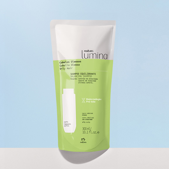 Refil Shampoo Equilibrante para Cabelos Oleosos Lumina
