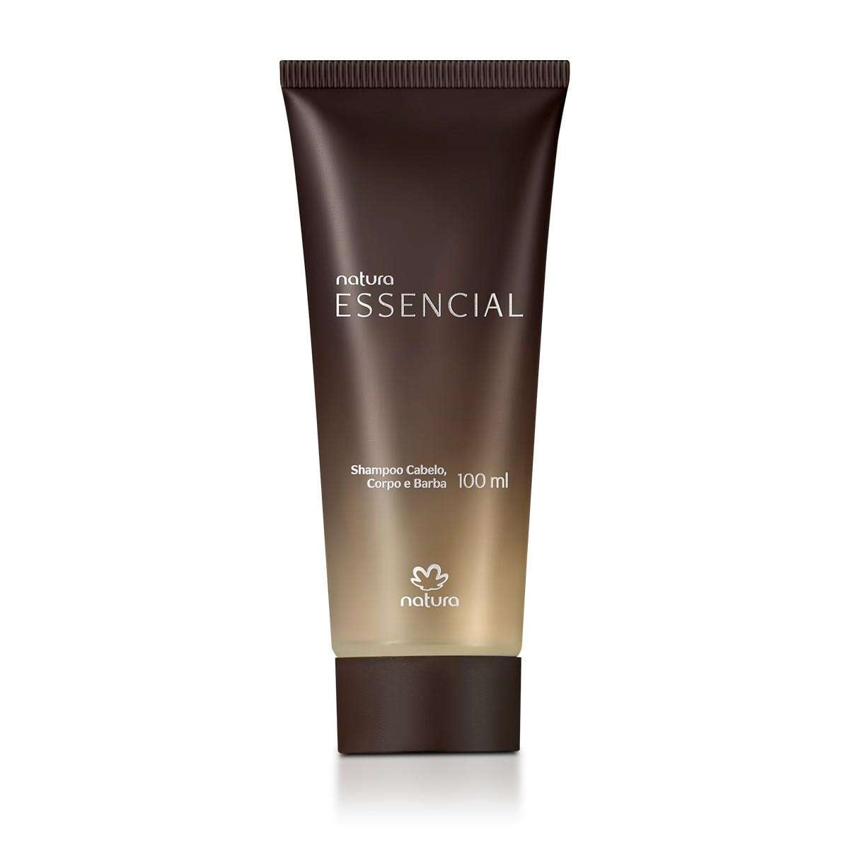 Shampoo Masculino para Cabelo, Corpo e Barba  Essencial 100ml