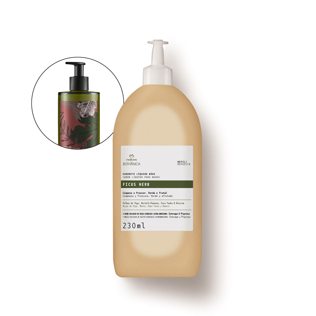 Refil Sabonete Líquido Mãos Bothânica Ficus Herb 230 ml
