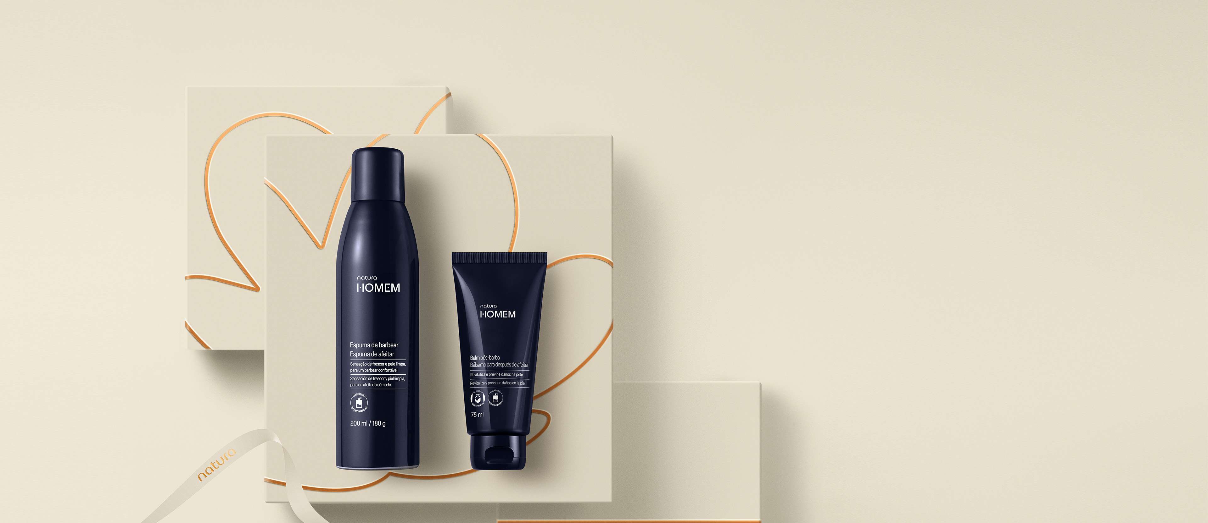 Presente Natura Homem Cuidados Pessoais (2 produtos)