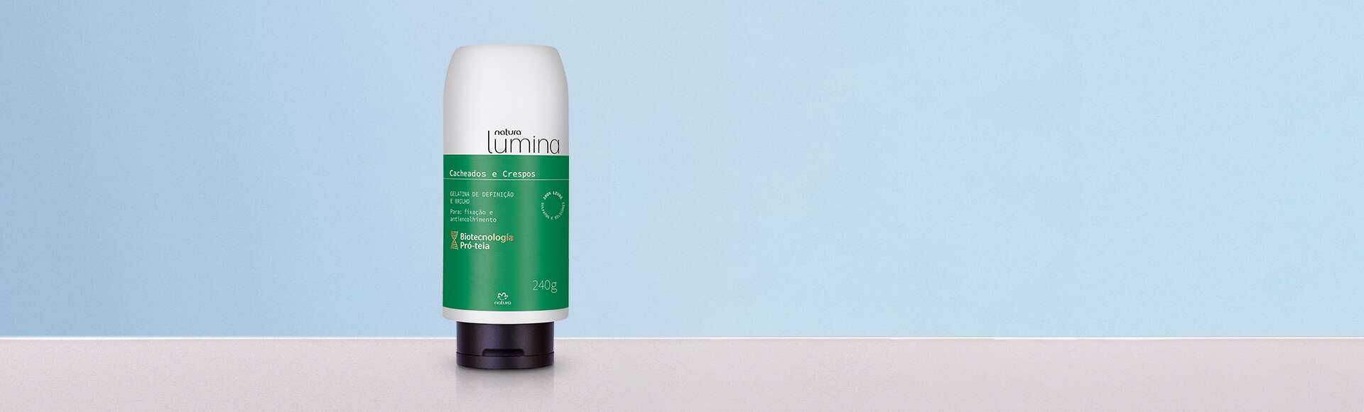 Gelatina de Definição e Brilho Para Cabelos Cacheados e Crespos Lumina