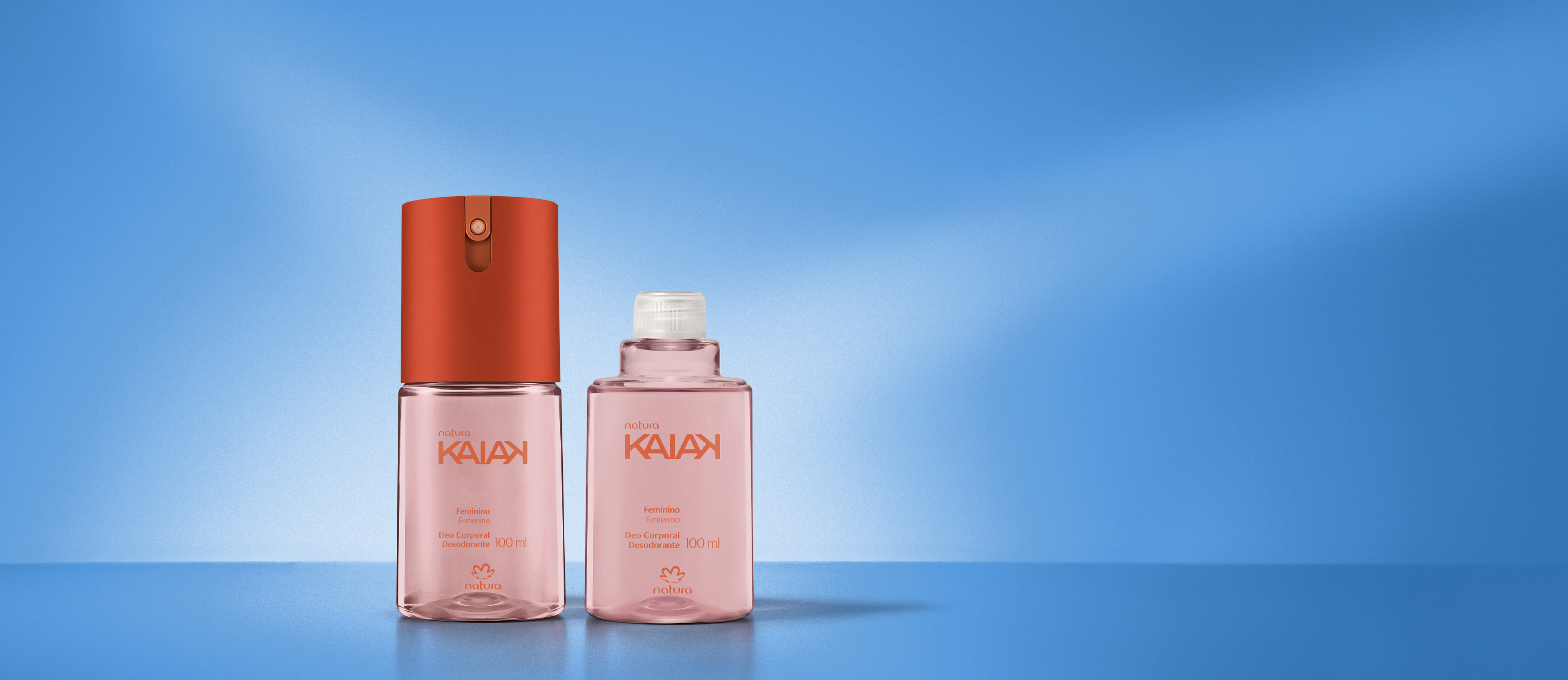 Kit Desodorante Corporal Natura Kaiak Feminino com Refil (2 produtos)