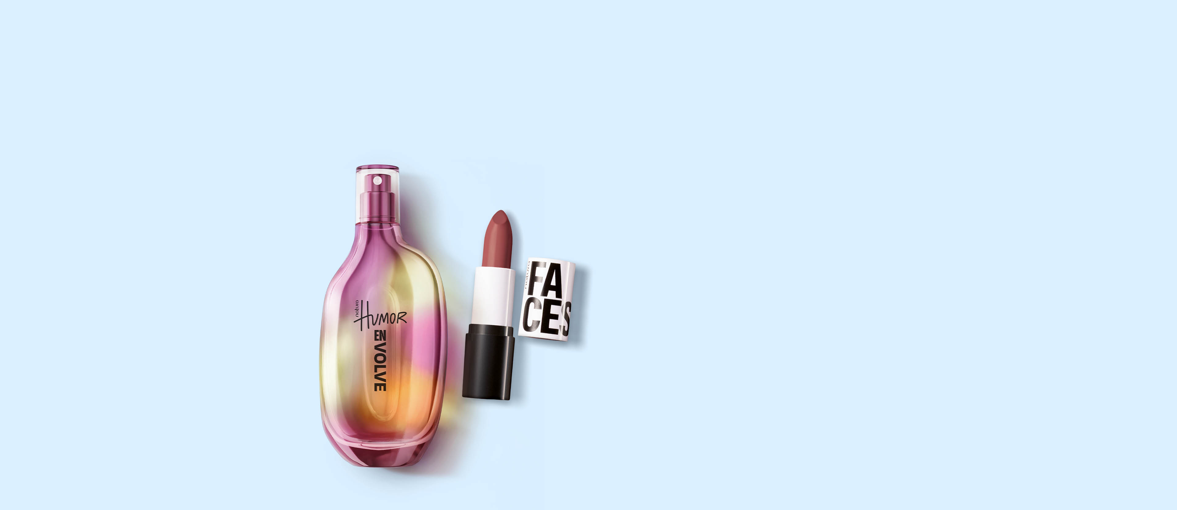 Kit Humor Envolve e Batom Matte Faces Cookie Nude
