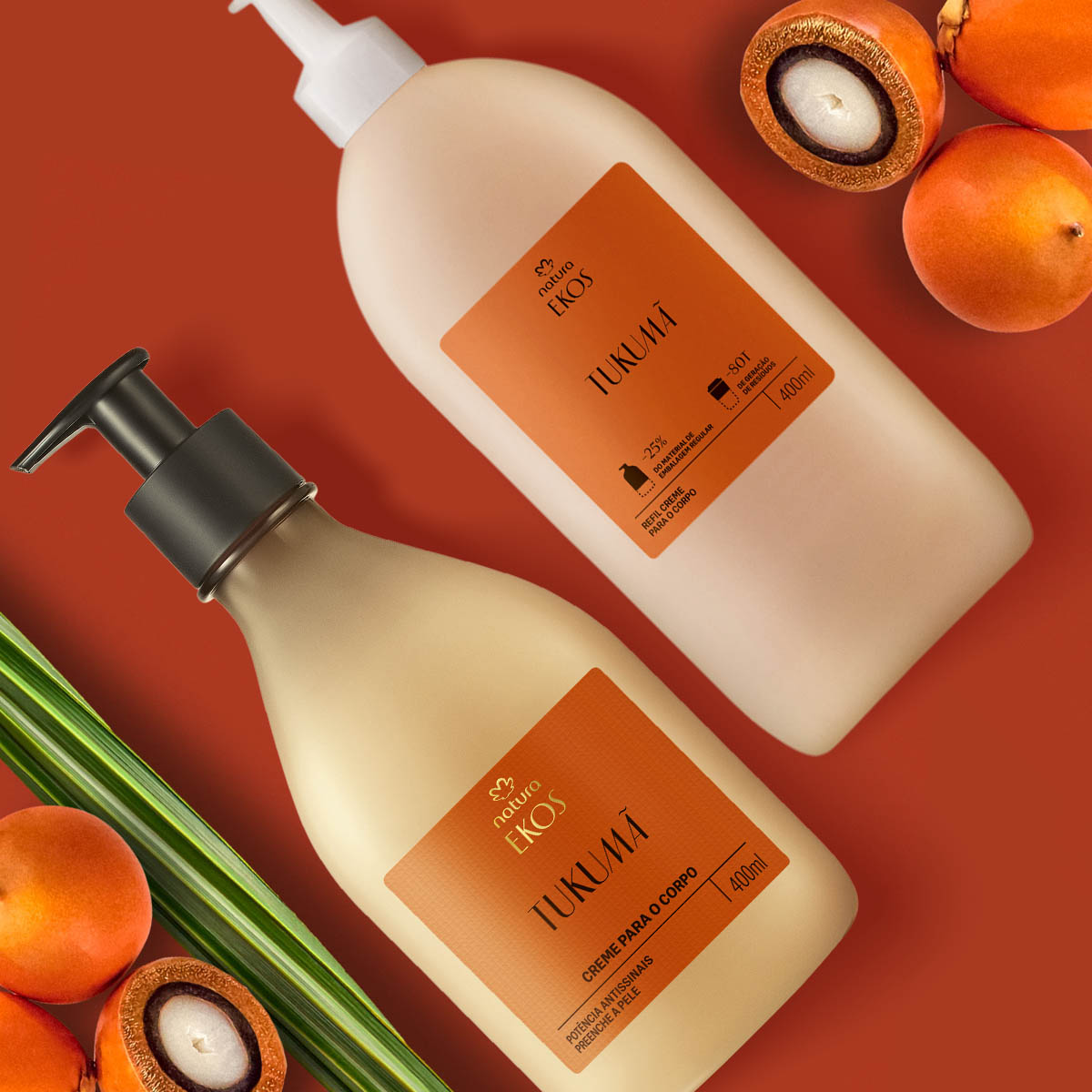 Kit Ekos Tukumã Creme para o Corpo e Refil