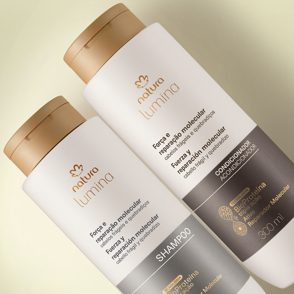 Kit Shampoo e Condicionador Lumina Força e Reparação Molecular (2 produtos)