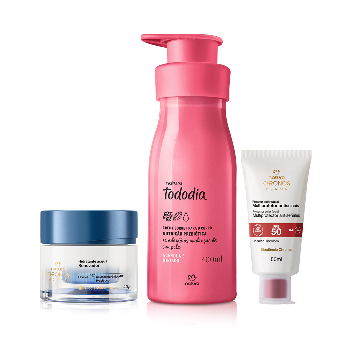 Kit Verão Chronos Derma e Tododia Acerola e Hibisco