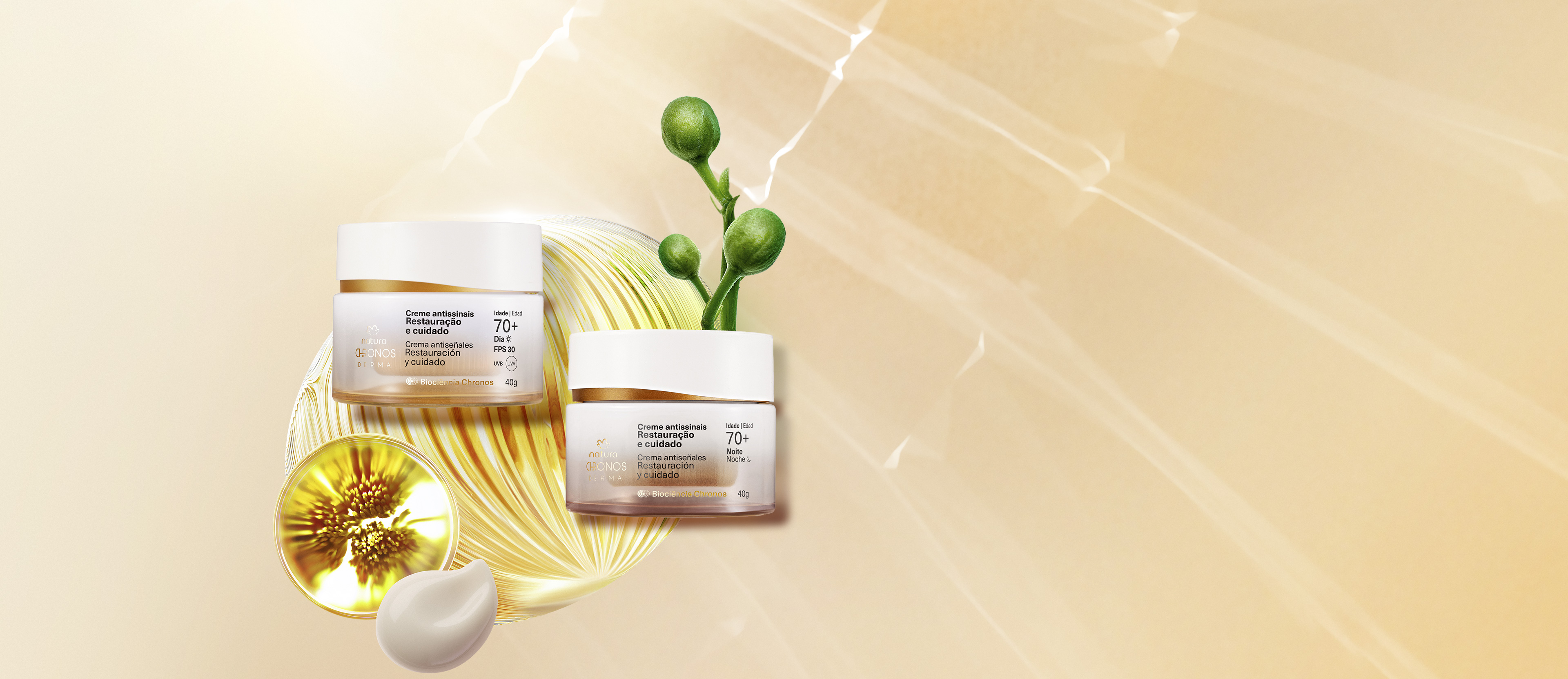 Kit Dupla Antissinais 70+ Chronos Derma (2 produtos)