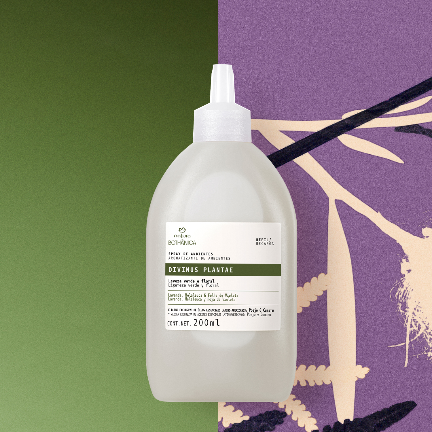 Refil Spray de Ambientes Bothânica Divinus Plantae 200 ml