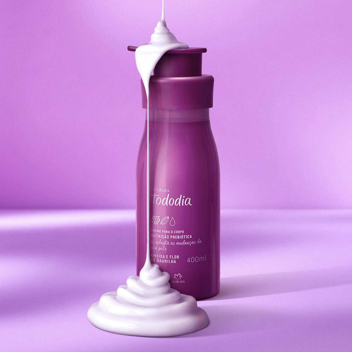 Creme Desodorante Nutritivo para o Corpo Tododia Ameixa e Flor de Baunilha