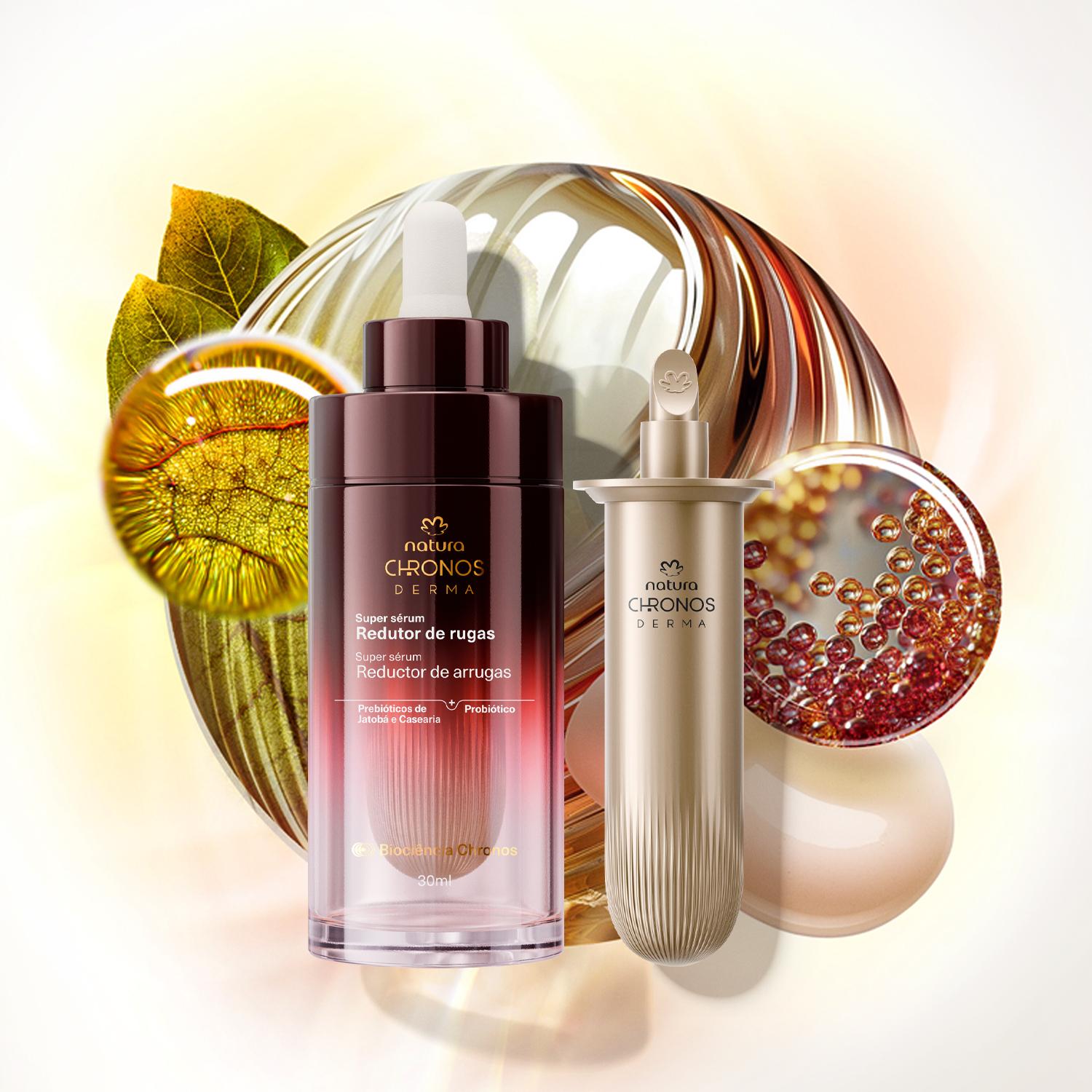 Kit Super Sérum Redutor de Rugas Chronos Derma com Refil