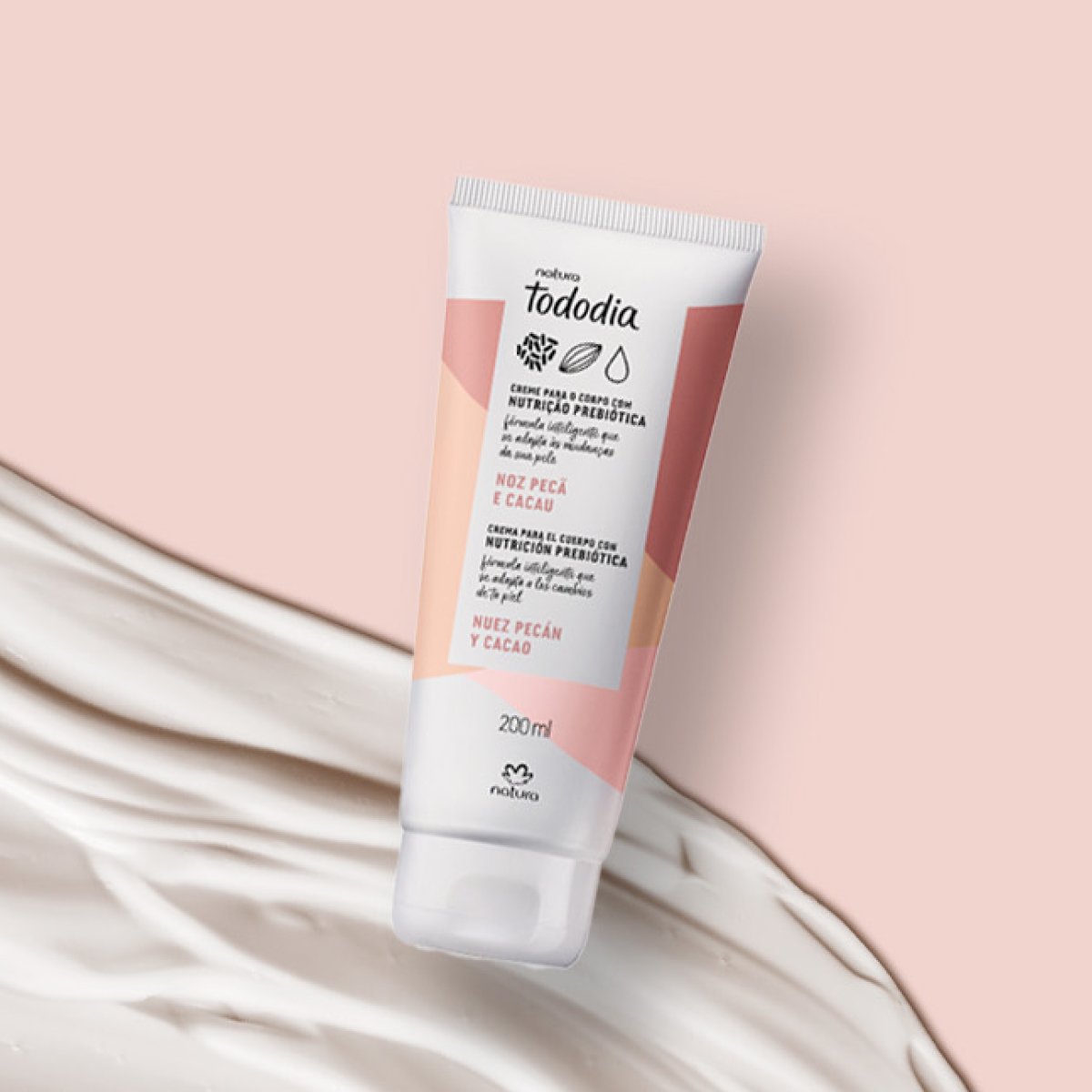 Creme Desodorante Nutritivo para o Corpo Tododia Noz Pecã e Cacau