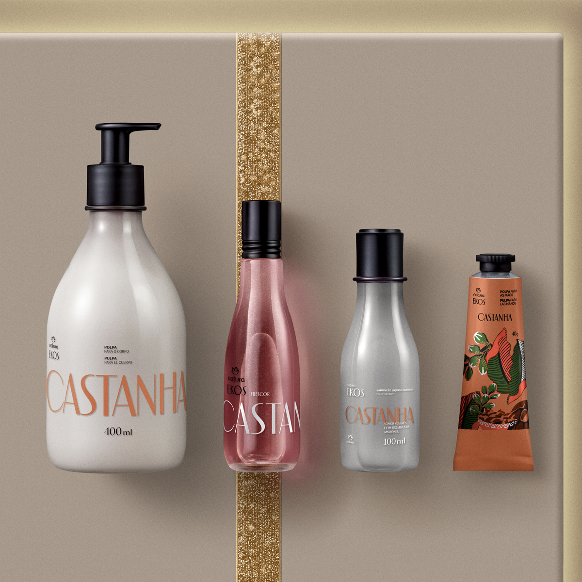 Presente Natura Ekos Castanha Ritual de Hidratação (4 produtos)