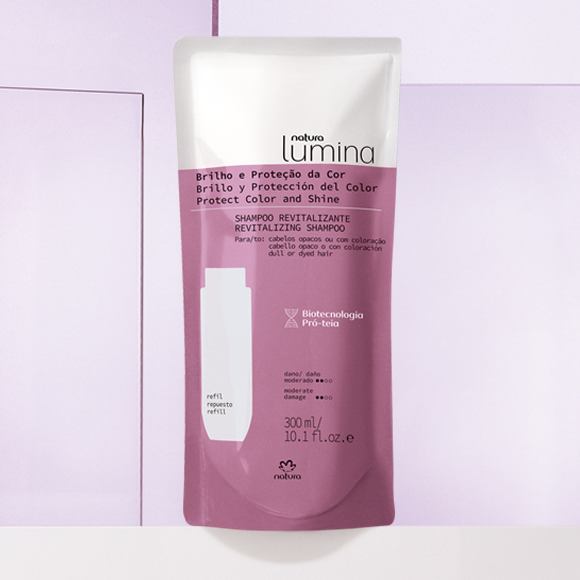 Refil Shampoo Revitalizante para Cabelos Opacos ou com Coloração Lumina