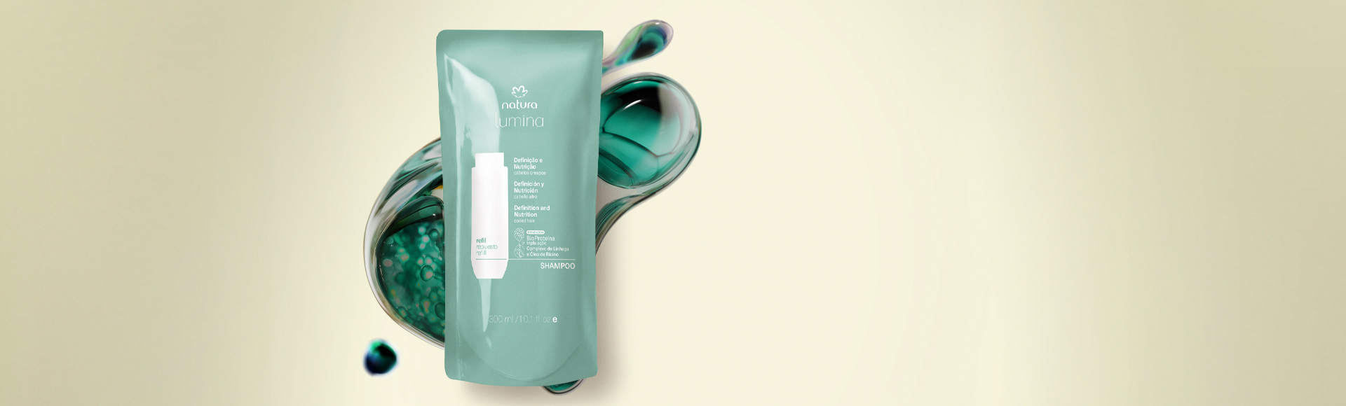 Refil Shampoo Hidratante para Definição e Nutrição de Cabelos Crespos