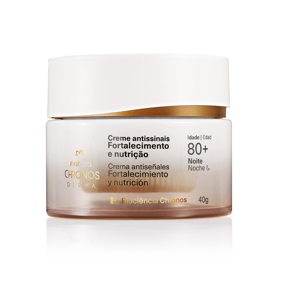 Creme Antissinais Fortalecimento e Nutrição 80+ Noite Chronos Derma