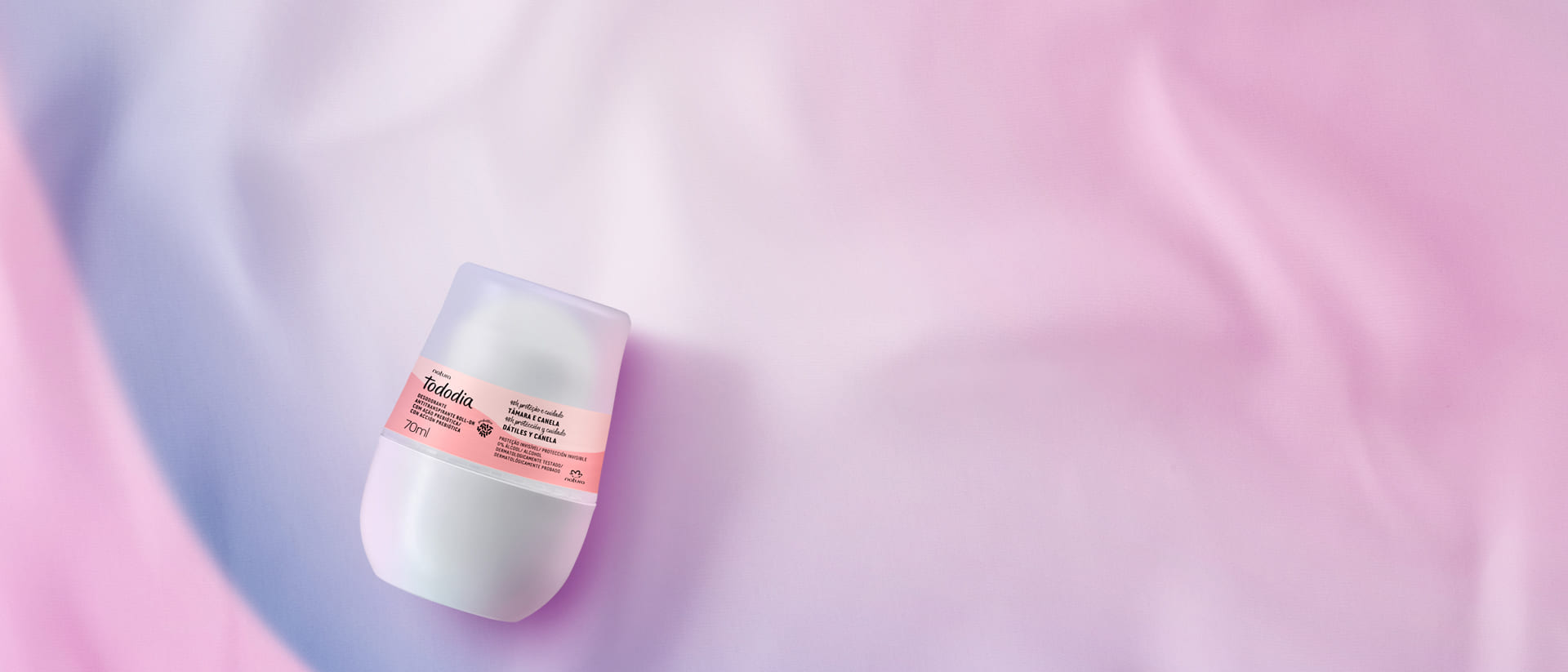 Desodorante Antitranspirante Roll-on Tododia Tâmara e Canela