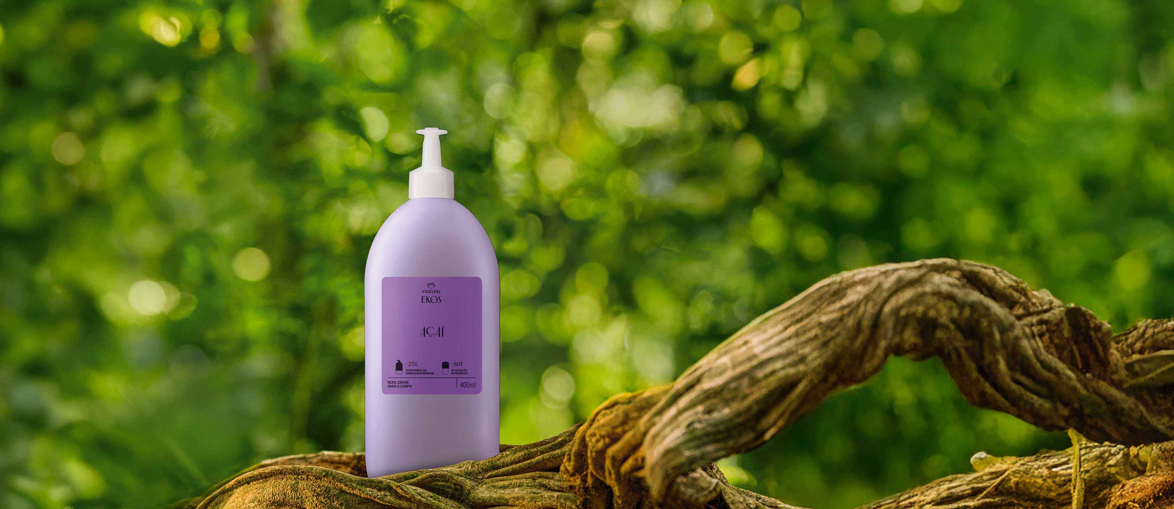 Refil Creme Desodorante Hidratante para o Corpo Ekos Açaí