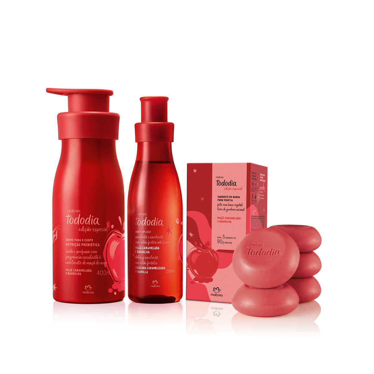 Kit Tododia Maçã Caramelada e Baunilha (3 produtos) Kit Tododia Maçã Caramelada e Baunilha (3 produtos)