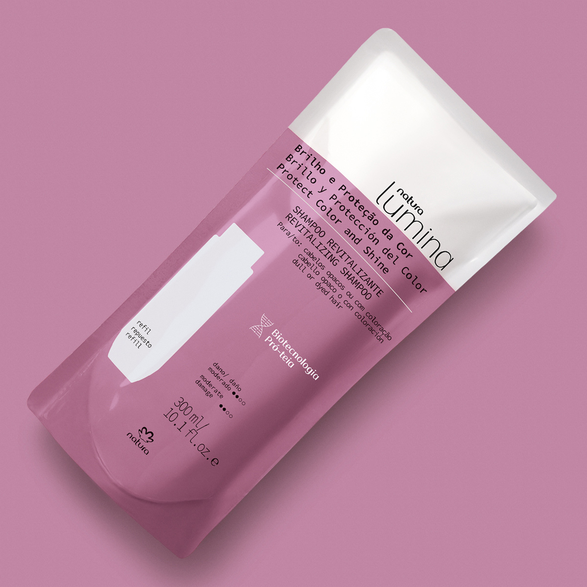 Refil Shampoo Revitalizante para Cabelos Opacos ou com Coloração Lumina