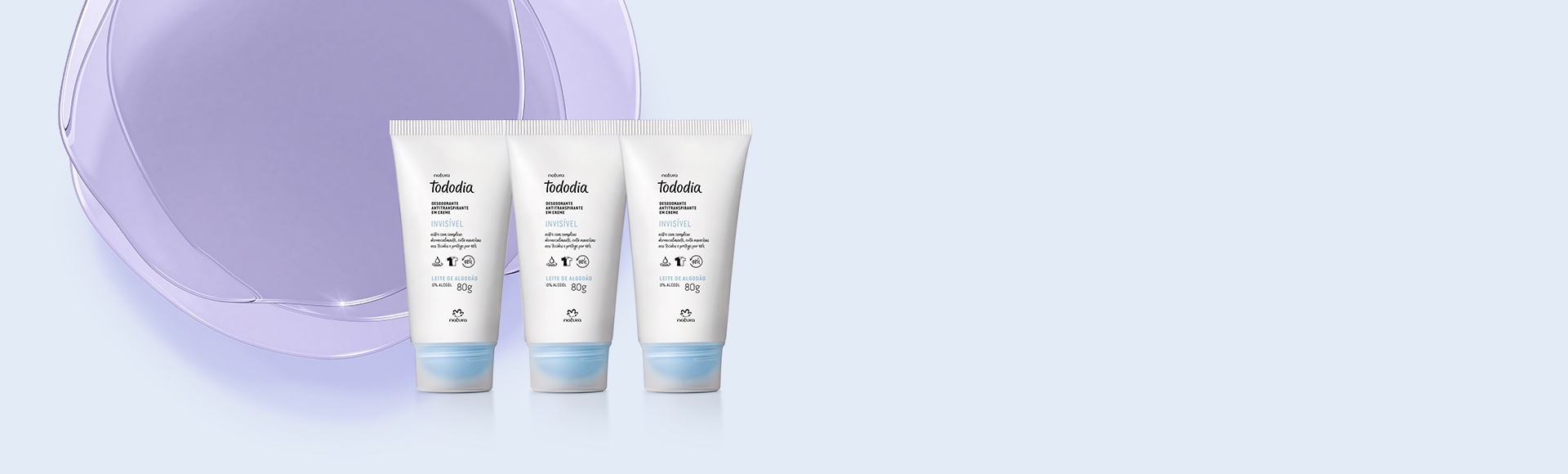 Kit Tododia Leite de Algodão (3 unidades)
