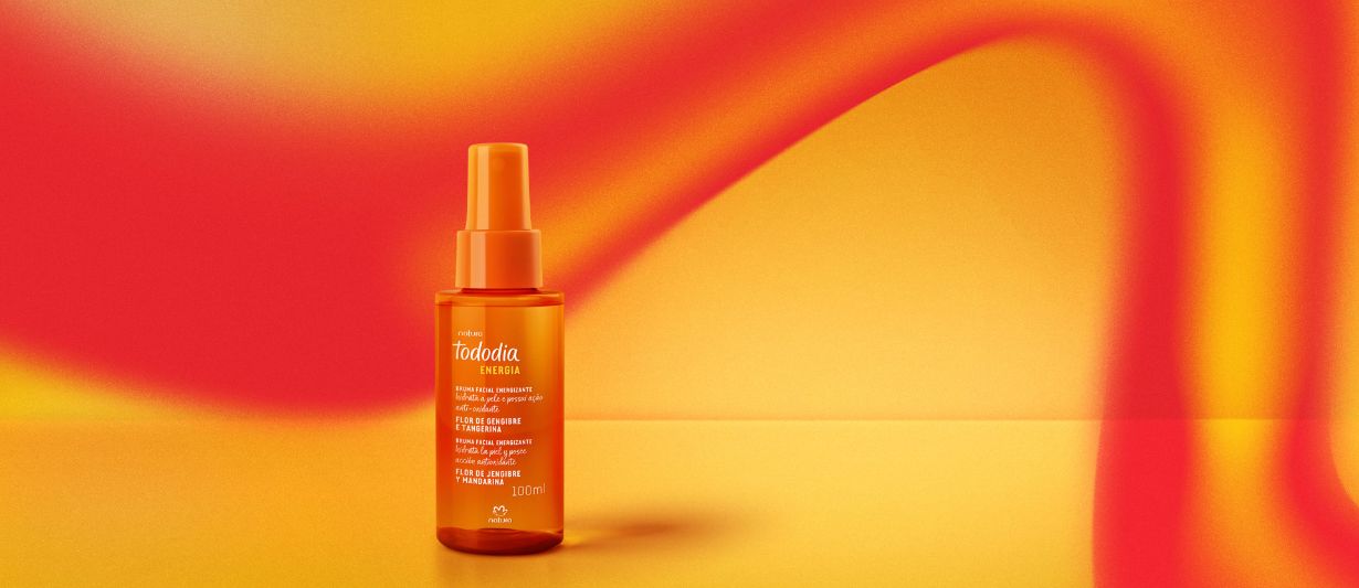 Bruma Facial Energizante Tododia Flor de Gengibre e Tangerina