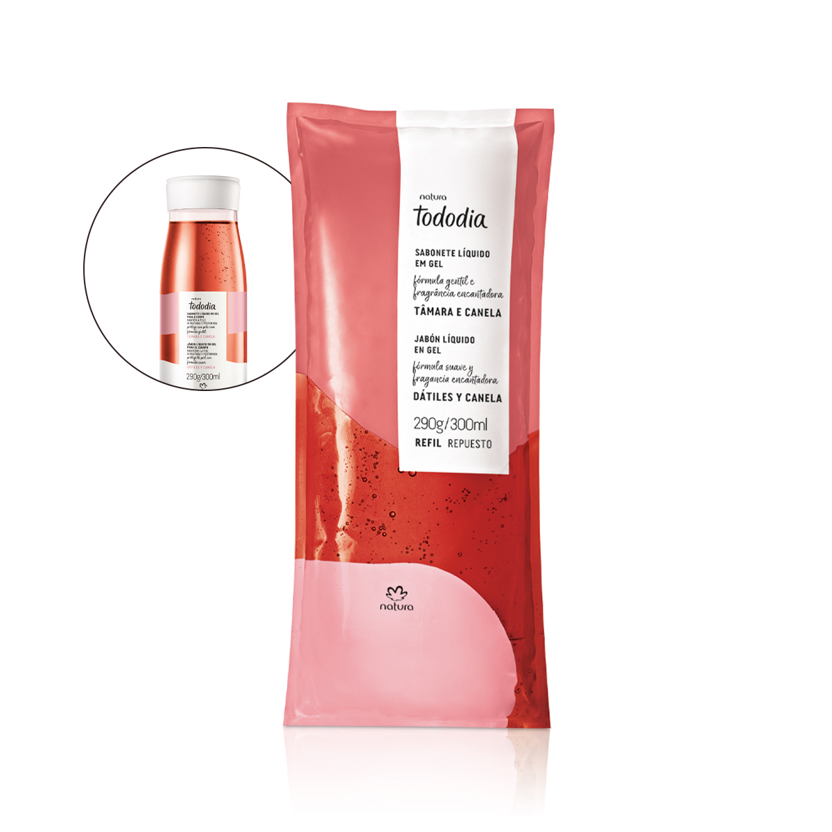 Refil Sabonete Líquido em Gel Tododia Tâmara e Canela