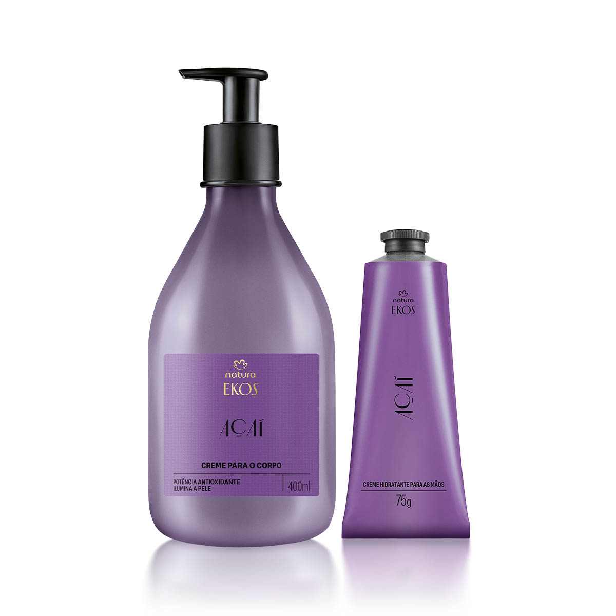 Kit Ekos Açaí Creme para o Corpo e Mãos