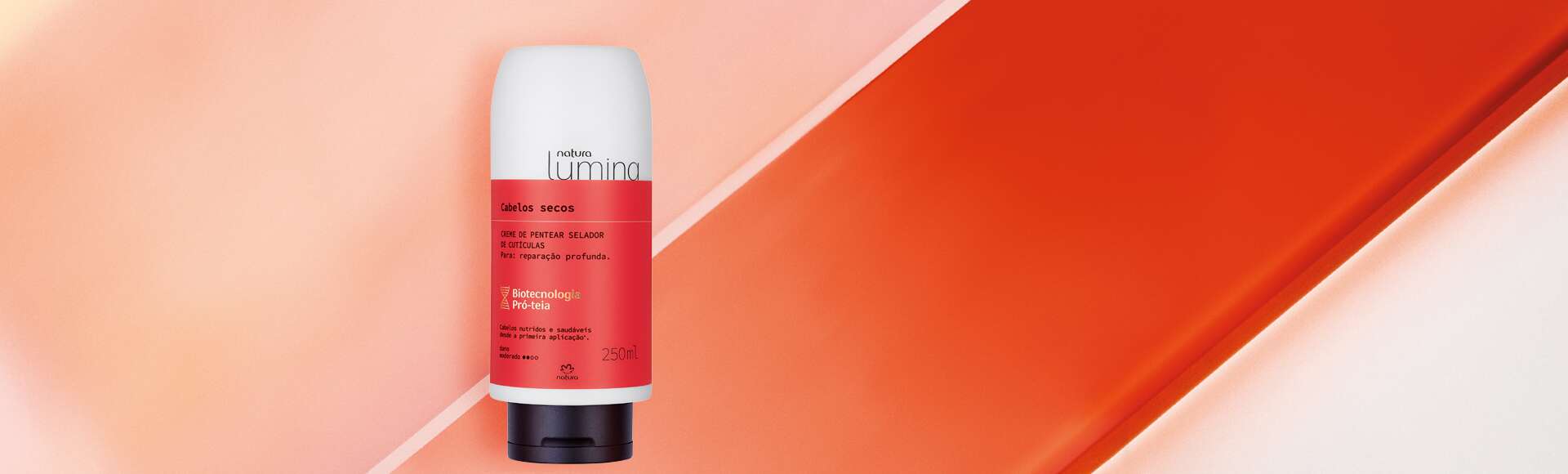 Creme de Pentear Selador de Cutículas para Cabelos Secos Lumina