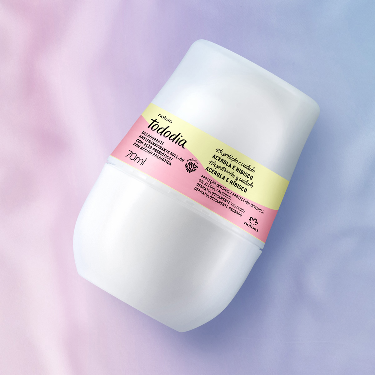 Desodorante Antitranspirante Roll-on Tododia Acerola e Hibisco