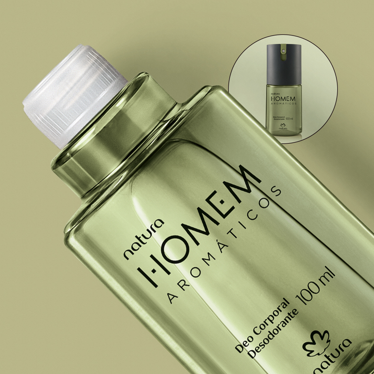 Refil Desodorante Corporal Natura Homem Aromáticos