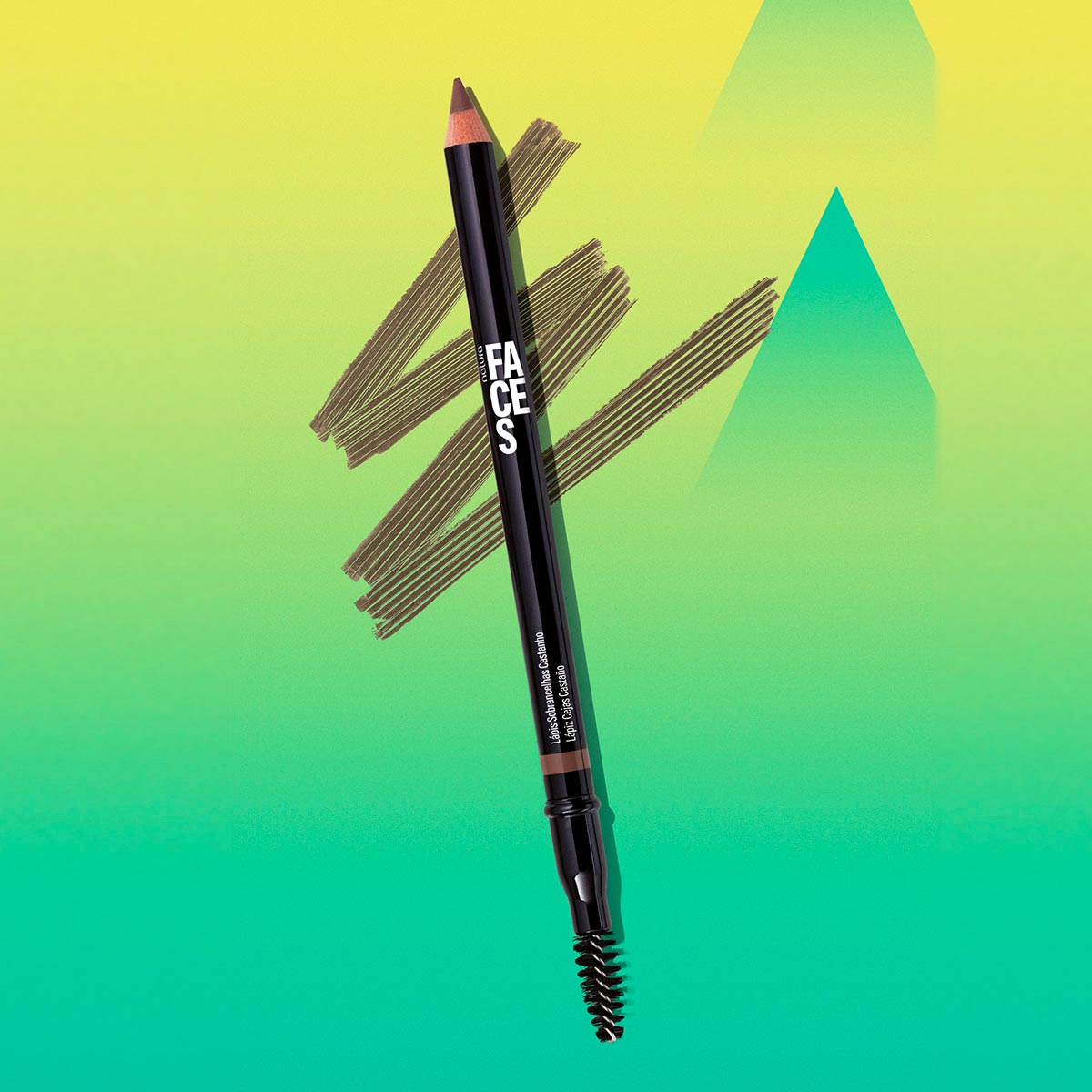 Lápis para Sobrancelhas Faces Castanho 1,14 g